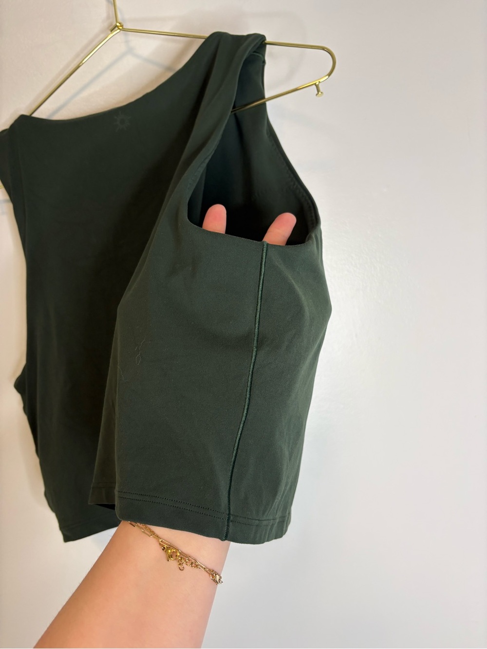 OFFLINE By Aerie Real Me XTRA High Neck Longline Sports Bra Dark Green Size XXL - Picture 6 of 9